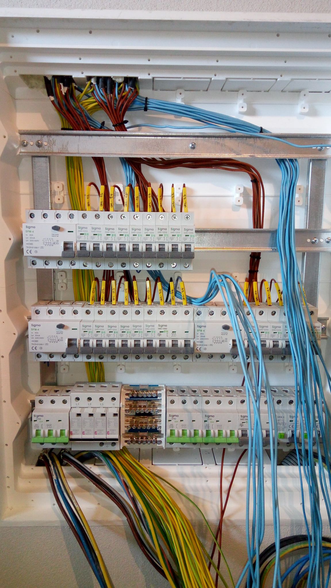 Rozvodnica VERTOM RP - 4x24 F a modulárne prístroje Sigma elektrik - RD Galanta