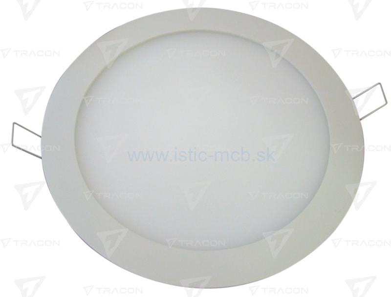 Svietidlo podhľadové 18W teplá biela LED, okrúhle, biele
