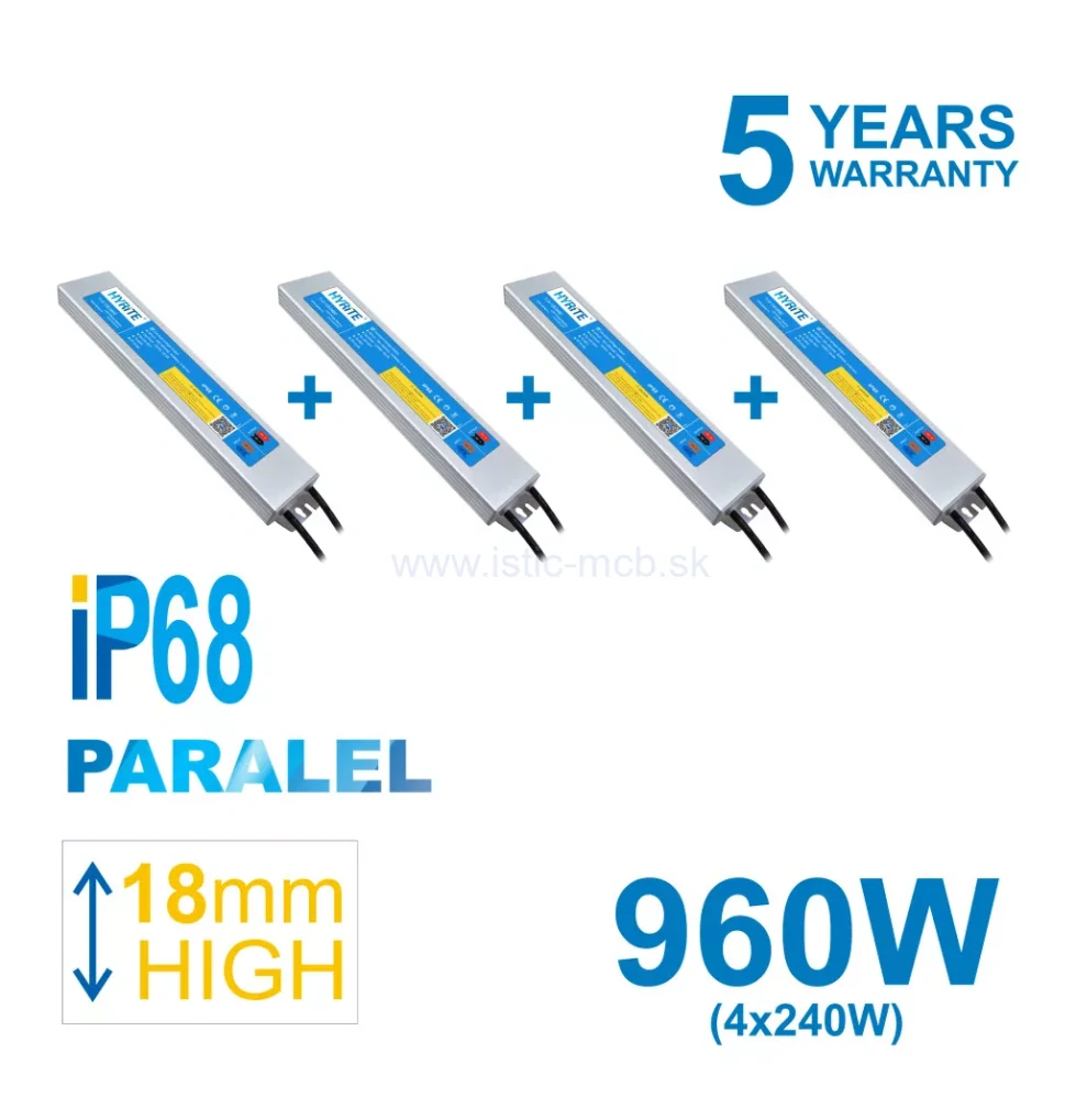 Napájací zdroj 240W/24V, IP68 PROFI LED PACK 4