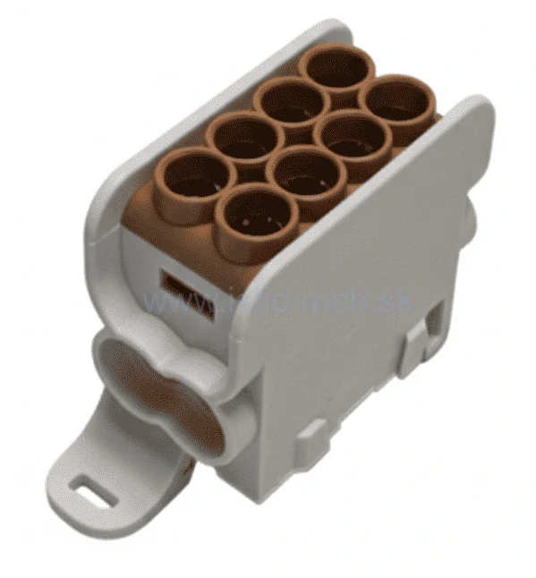 Rozbočovacia svorkovnica HLAK25 1P, hnedá, 2xAl/Cu, 25 mm² + 16 mm², 1000 V AC/1500 V DC