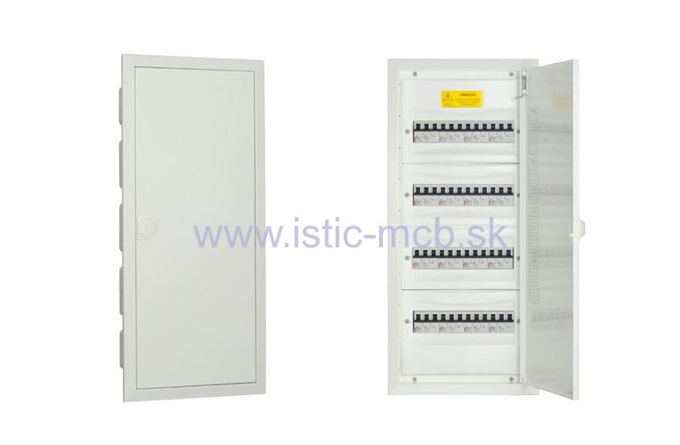 Rozvodnica VERTOM RP - 4x12 F zapustená biela 48 modulov
