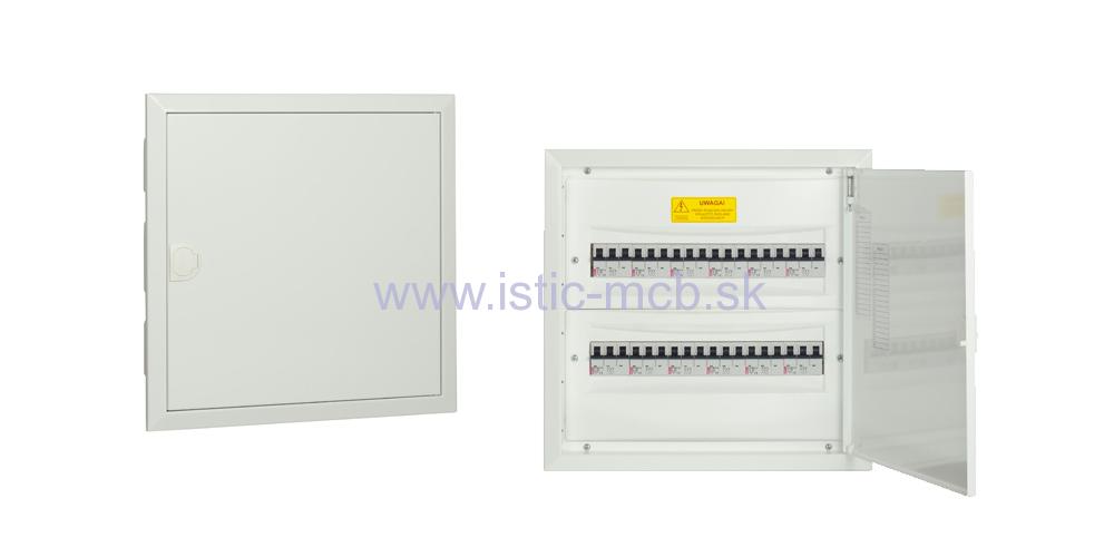 Rozvodnica VERTOM RP - 2x18 F zapustená biela 36 modulov