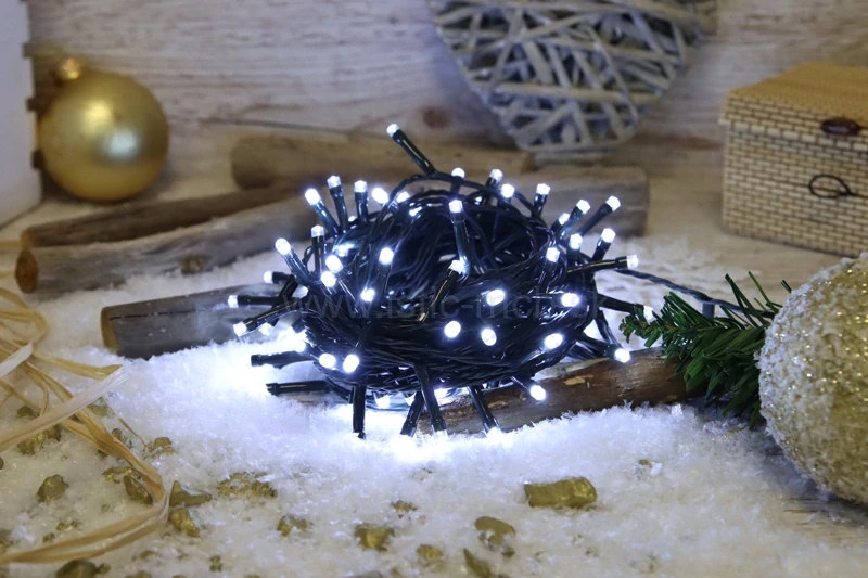 Vianočný LED svetelný reťazec CW, vonkajšie/vnútorné 25m