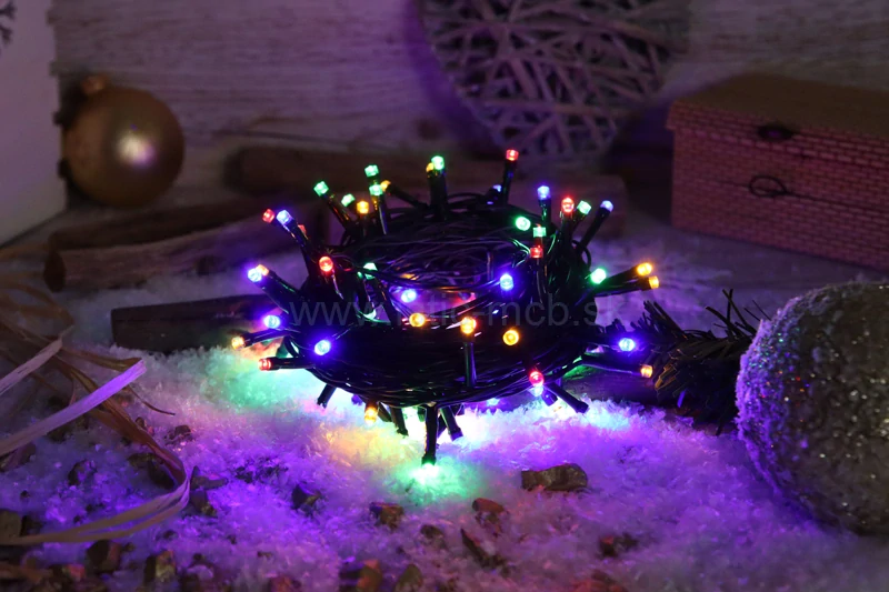 Vianočný LED svetelný reťazec farebný, programovatelný vonkajšie/vnútorné 25m