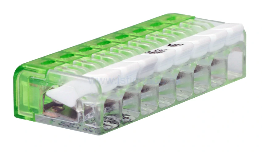 Svorka krabicová otvárateľná, priesvitná 8P