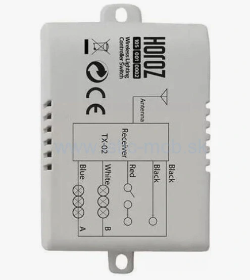 Bezdrôtové diaľkové ovládanie pre svietidlá 2-kanálové