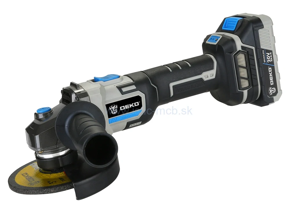 Akumulátorová uhlová brúska 125mm DEKO