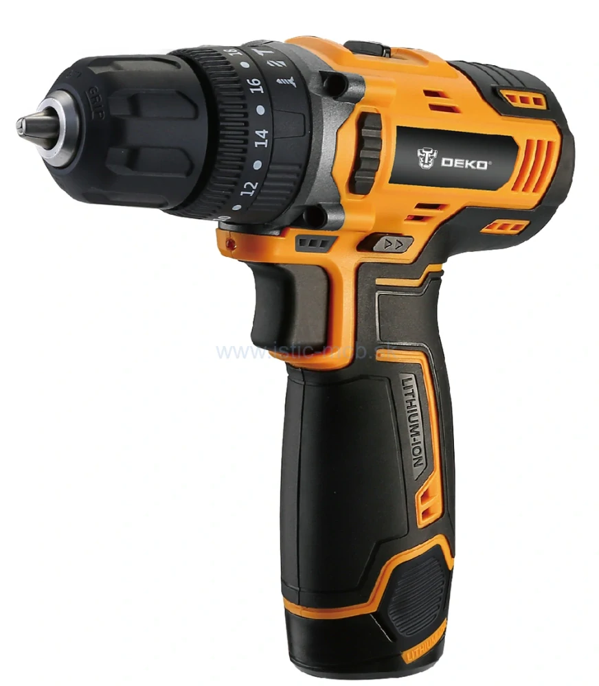 Akumulátorová príklepová vŕtačka 12V Deko