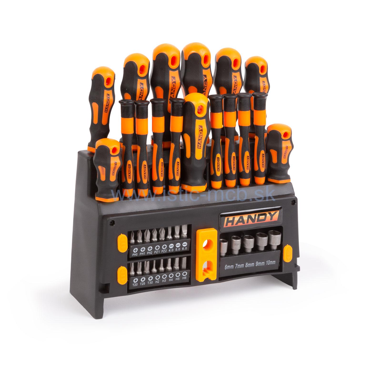 Sada skrutkovačov so stojanom 39ks