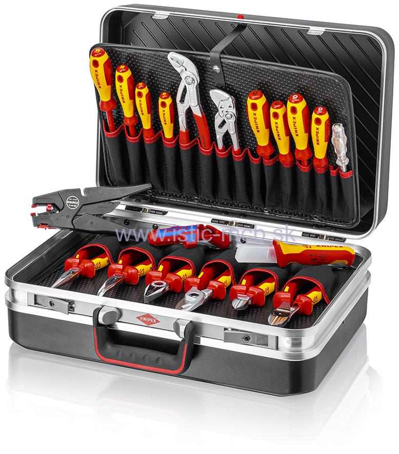 KNIPEX Kufor s náradím elektro, 20-dielny