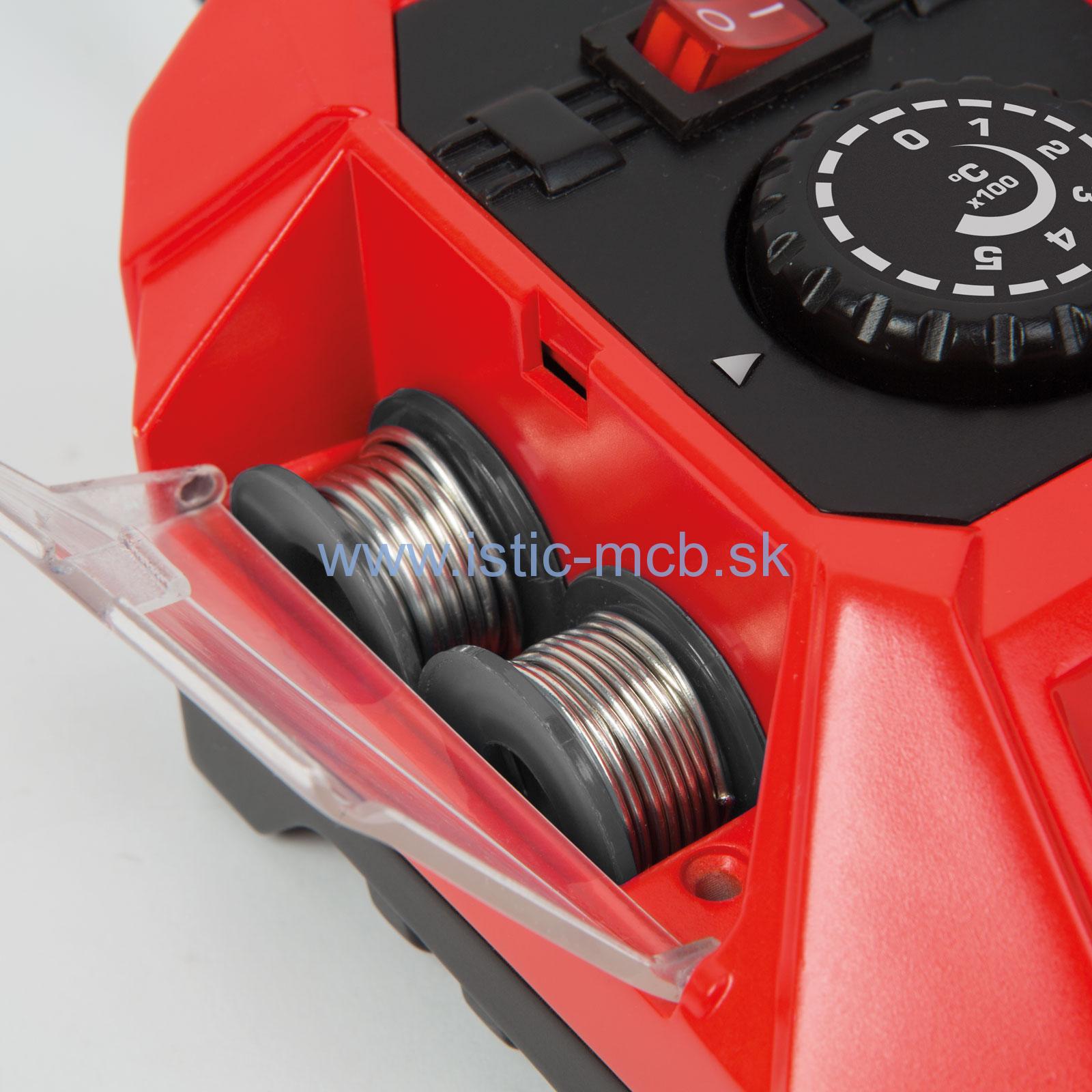 Spájkovacia stanica s držiakom spájkovačky a cínu