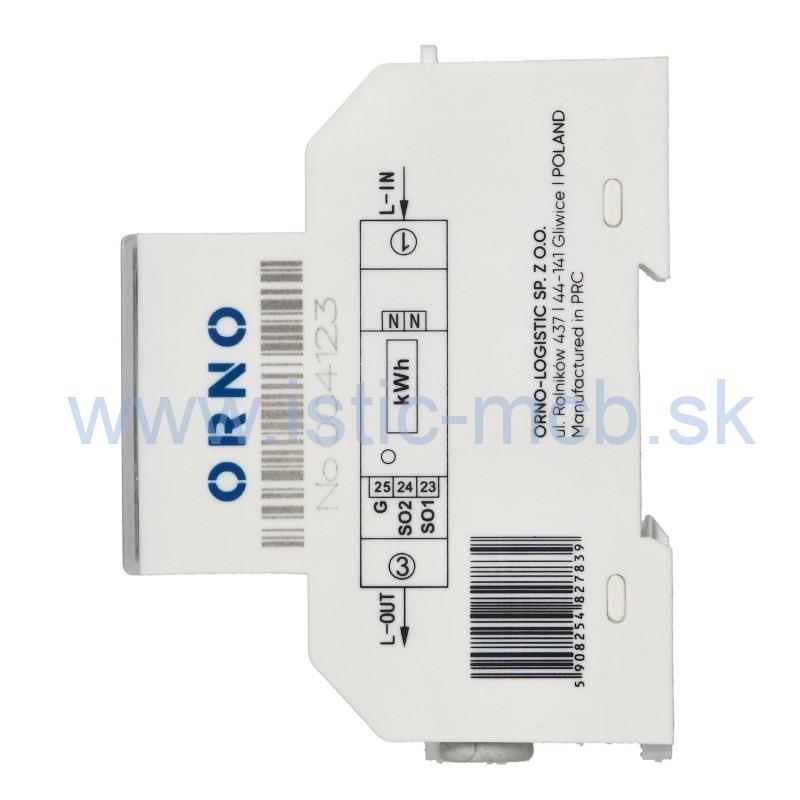 Elektromer ORNO OR-WE-524, 1 x 230V~, 50/60Hz 5(100) A MID