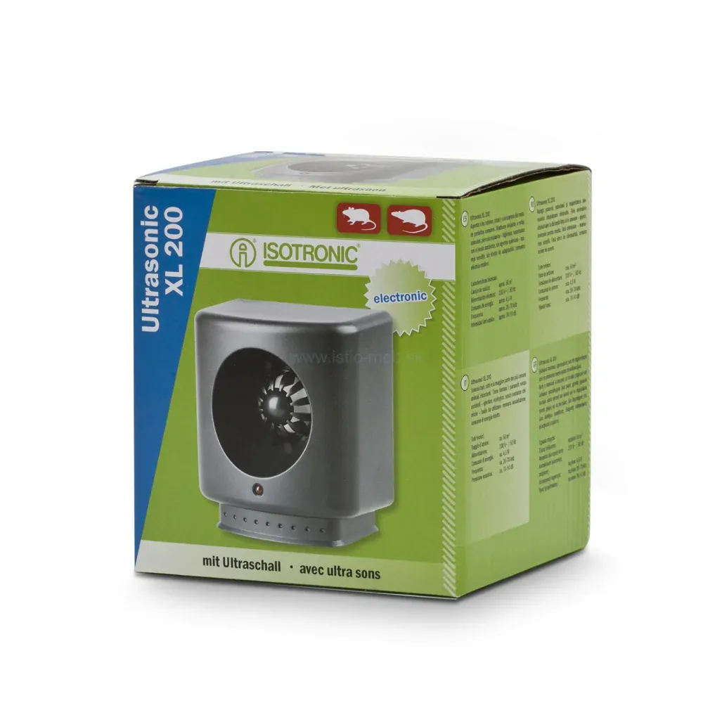 Ultrasonický odpudzovač hlodavcov - 230V / 50Hz - 50 m²