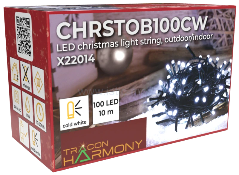 Vianočný LED svetelný reťazec CW, vonkajšie/vnútorné 25m