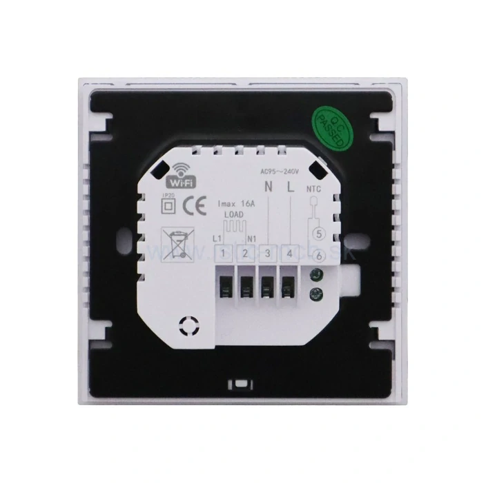 Priestorový WiFi termostat PT741W-EI WIFI biely