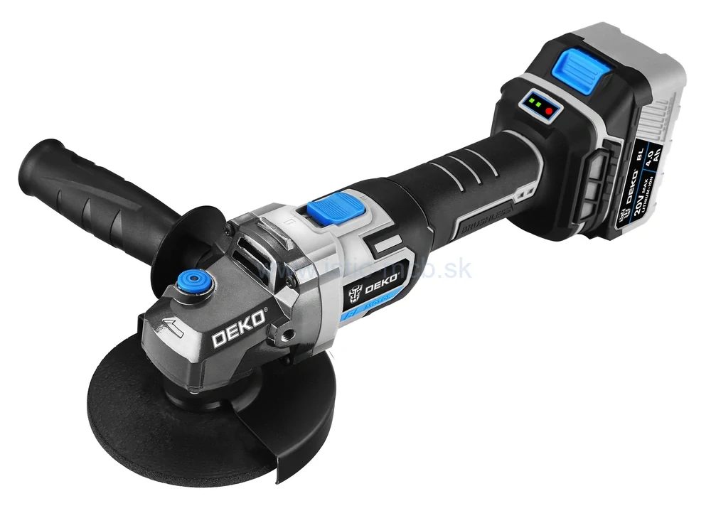 Akumulátorová uhlová brúska 125mm DEKO