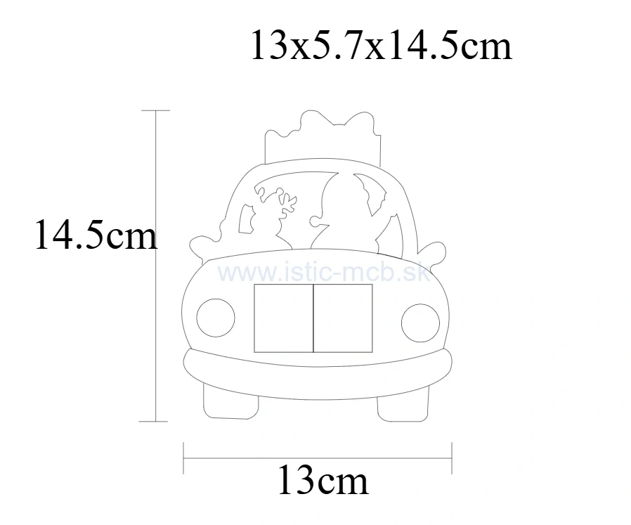 LED adventný kalendár na baterky, Auto