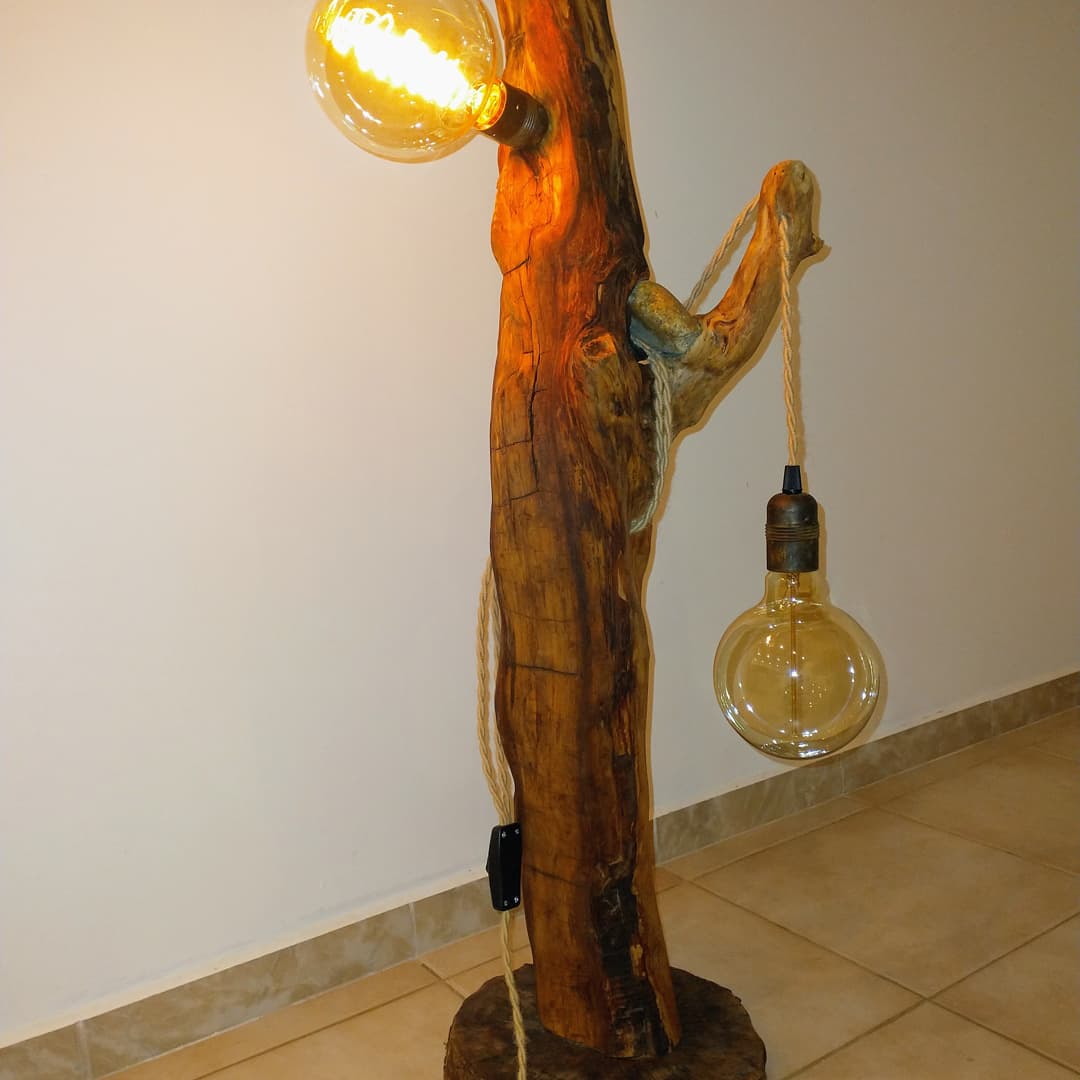 WOOD LAMP stojacia lampa