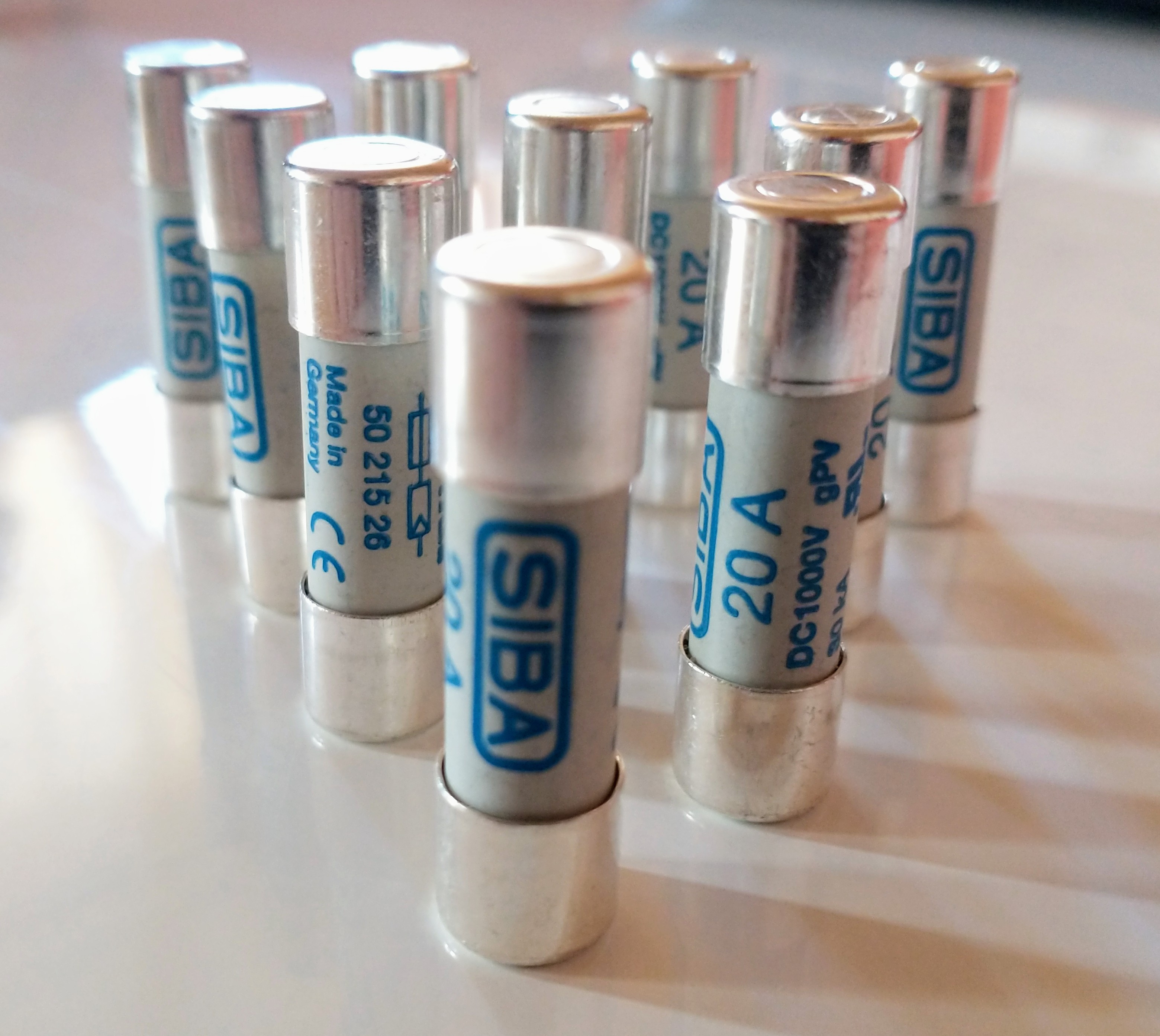 Poistka valcová 20A gPV DC 1000V 10x38mm