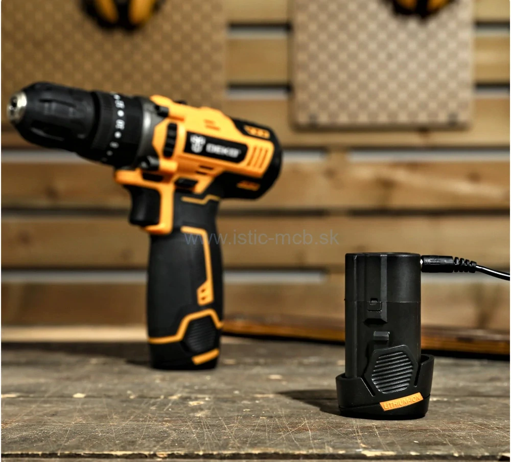 Akumulátorová príklepová vŕtačka 12V Deko
