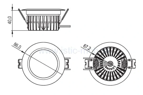 LOXONE LED Spot RGBW Tree biela