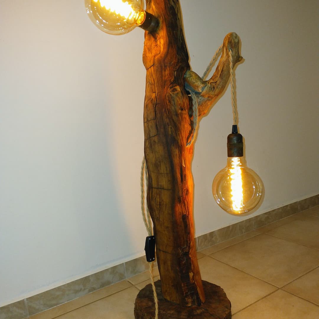 WOOD LAMP stojacia lampa