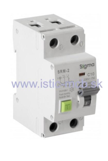 Prúdový chránič kombinovaný 2P B 16A 30mA AC 6kA