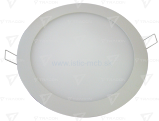 Svietidlo podhľadové 18W teplá biela LED, okrúhle, biele