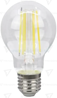 Žiarovka COG LED "guľa", priehľadná 7W NW
