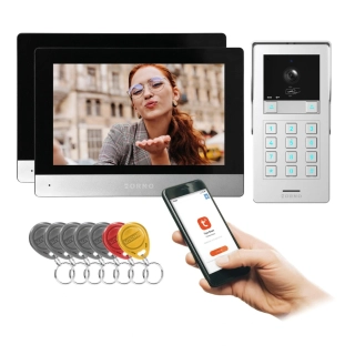 Videovrátnik GAYD MULTI2 pre dve rodiny 8", dotykový displej, Full HD