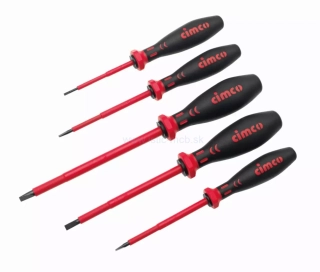 CIMCO skrutkovače ploché sada izolované VDE 5ks