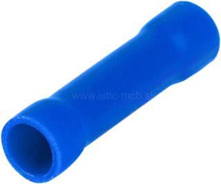 Izolovaná Cu lisovacia spojka, modrá, pocínovaná 2,5 mm²