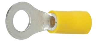 Izolované Cu lisovacie káblové oká, žlté, pocínované, 4-6 mm² M6