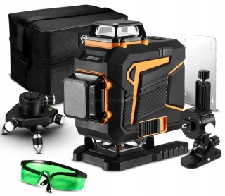 Krížový laser 4D 360° zelený DEKO