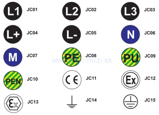  Samolepiaci elektrotechnický štítok L1