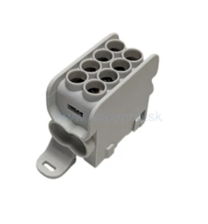 Rozbočovacia svorkovnica HLAK25 1P, šedá, 2xAl/Cu, 25 mm² + 16 mm², 1000 V AC/1500 V DC