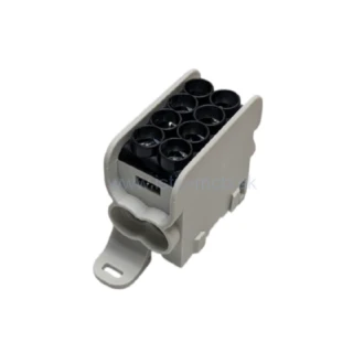 Rozbočovacia svorkovnica HLAK25 1P, čierna, 2xAl/Cu, 25 mm² + 16 mm², 1000 V AC/1500 V DC