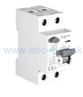 Prúdový chránič 2P 40A 30mA AC 10kA