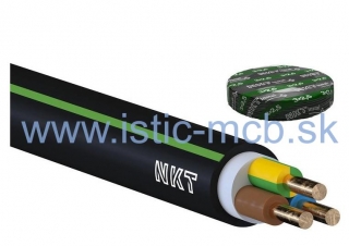 Kábel pevný CYKY-J 3x2,5 pvc čierny