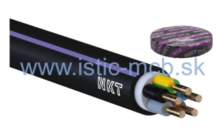 Kábel pevný CYKY-J 5x1,5 pvc čierny