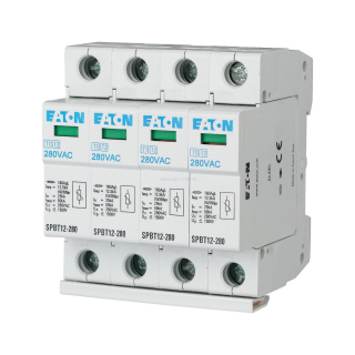 Zvodič prepätia SPBT12 B+C 4P 280/12,5kA vymeniteľný modul