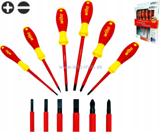 WIHA Sada skrutkovačov SoftFinish electric ploché/Phillips, 6 dielna