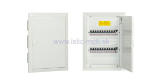Rozvodnica VERTOM RP - 2x12 F zapustená biela 24 modulov