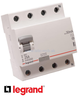 Prúdový chránič 4P 25A 30mA AC 6kA