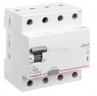 Prúdový chránič 4P 40A 30mA AC 6kA