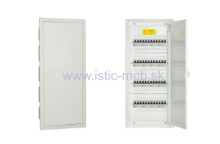 Rozvodnica VERTOM RP - 4x12 F zapustená biela 48 modulov
