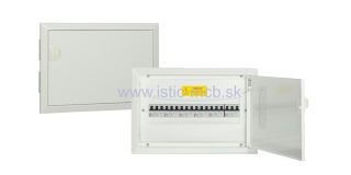 Rozvodnica VERTOM RP - 1x18 F zapustená biela 18 modulov
