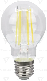 Žiarovka COG LED "guľa", priehľadná 12W NW