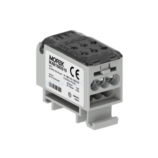 Distribučný blok OJL 80A vstup Al/Cu 2x6, výstup Cu 6x6mm² šedý